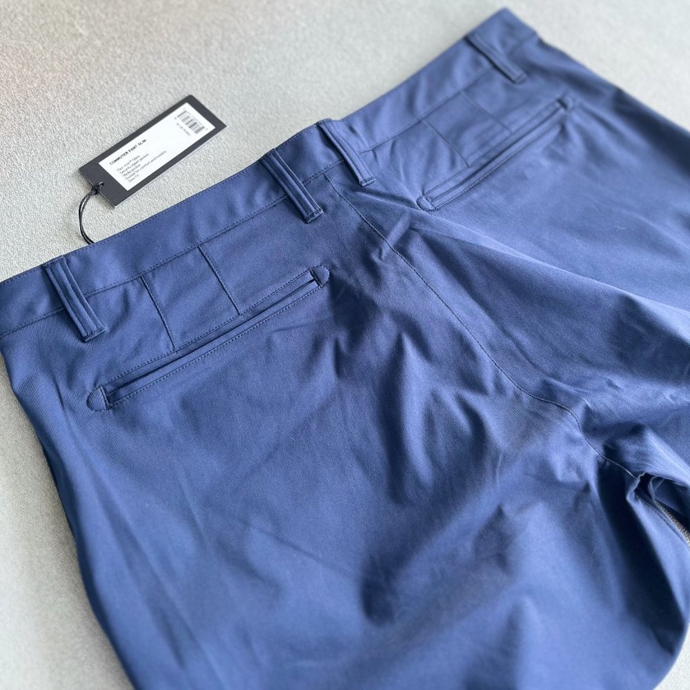 BRAND NEW WITH TAGS /NWT Rhone Commuter chino men slim fit navy blue dress pant - Picture 7 of 9